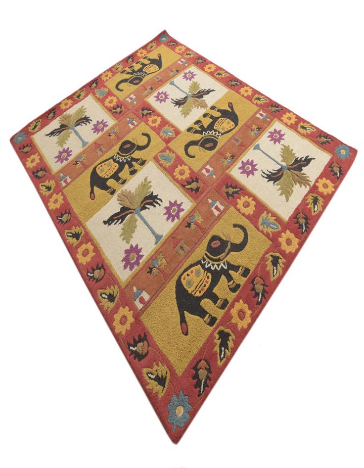 Detail image of  7' 8 x 9' 7 Agra Square Rug