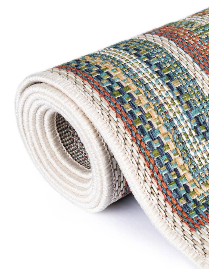 Detail image of  12' x 12'  Washable Baja Indoor / Outdoor Square Rug