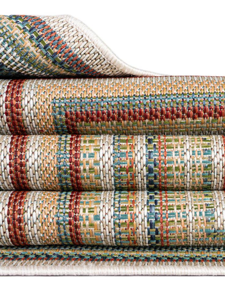 Detail image of  12' x 12'  Washable Baja Indoor / Outdoor Square Rug