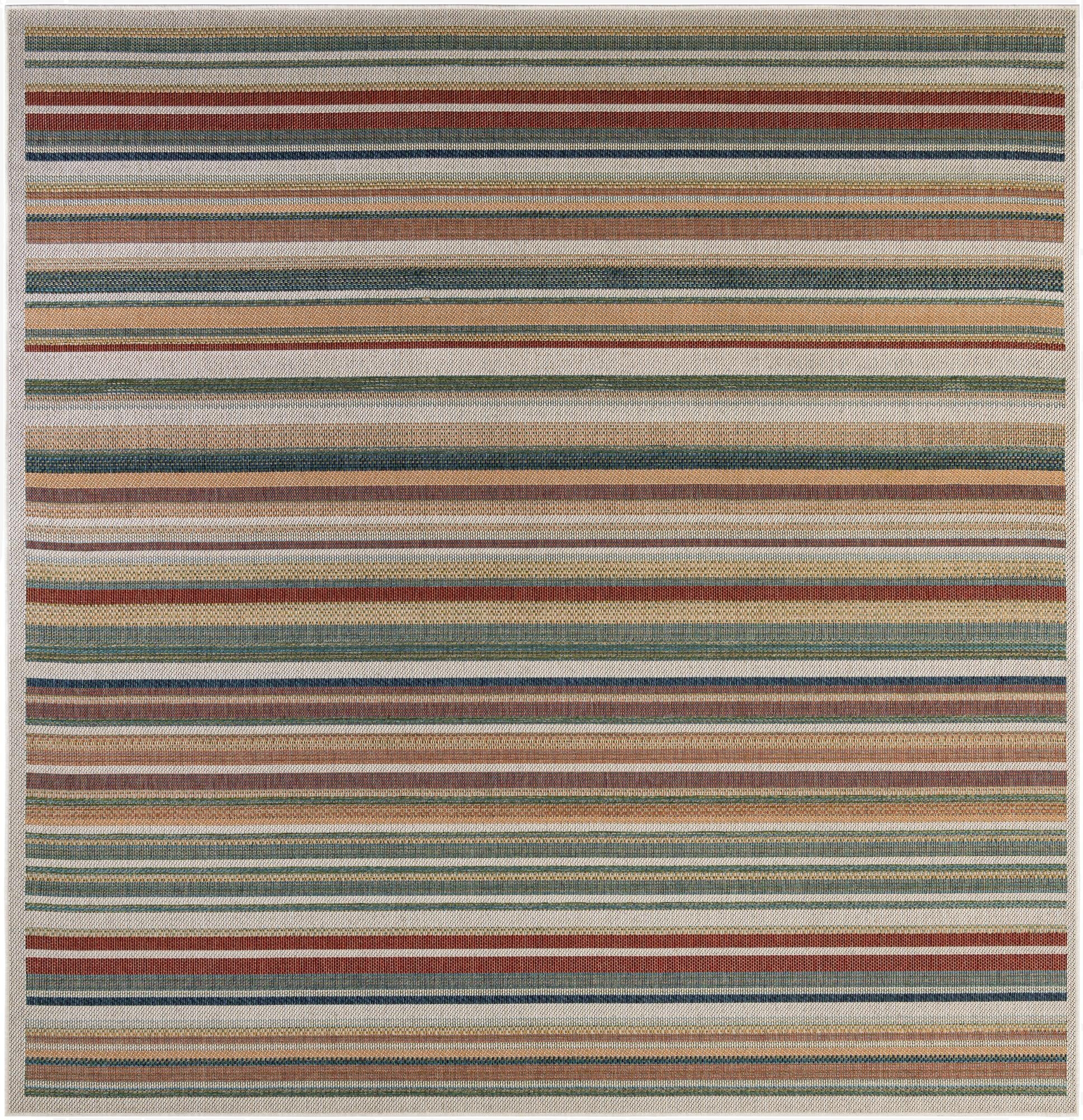 10' x 10'  Washable Baja Indoor / Outdoor Square Rug