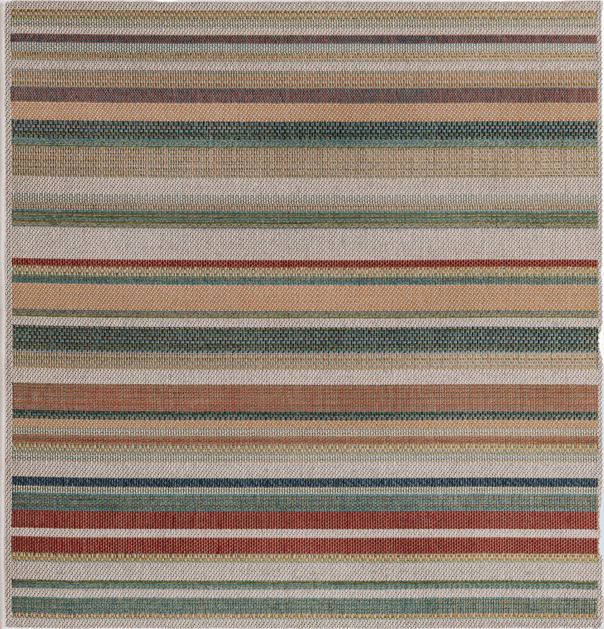  5' 3 x 5' 3  Washable Baja Indoor / Outdoor Square Rug