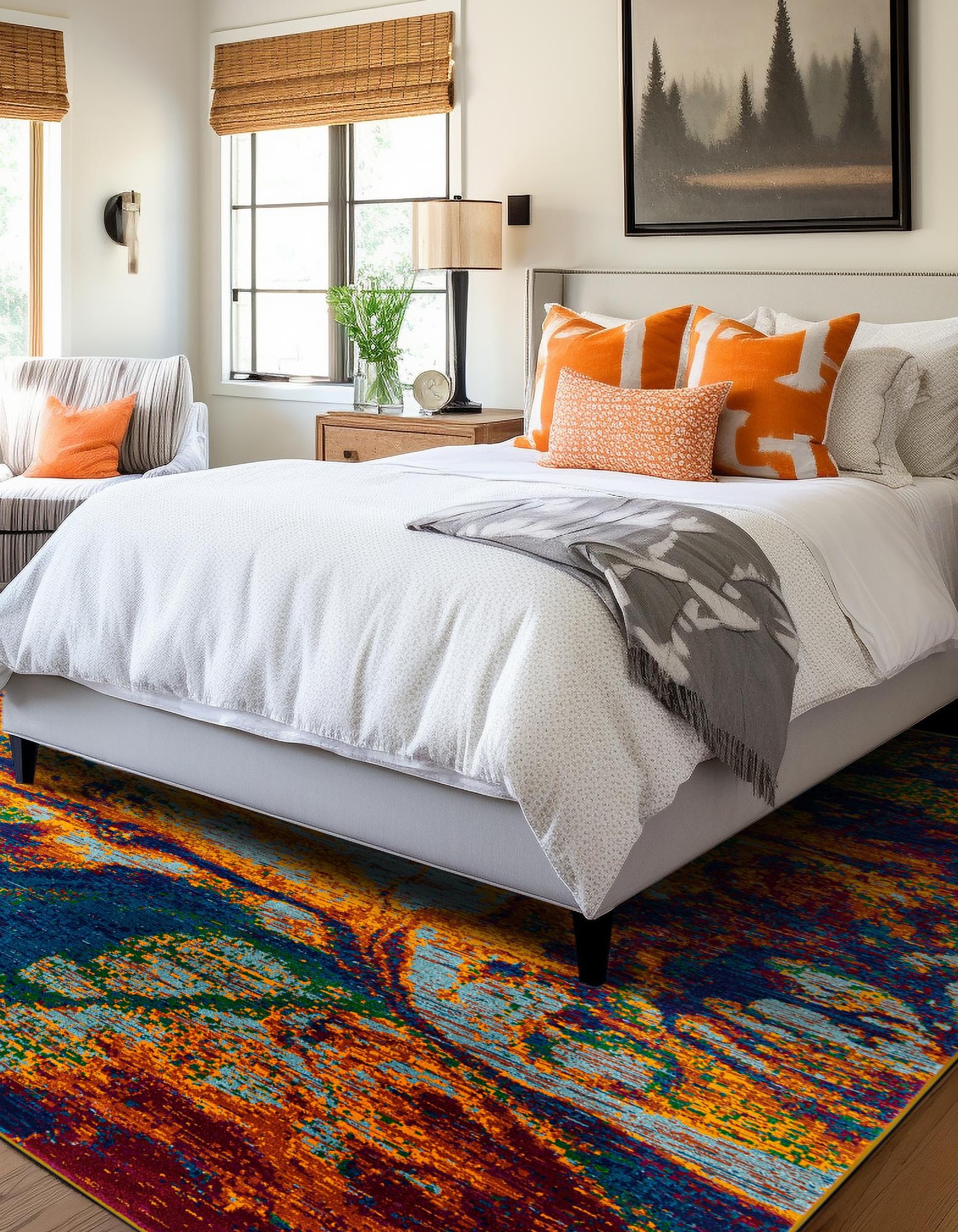 Multicolor 10' x 10' Calypso Square Rug | Rugs.com