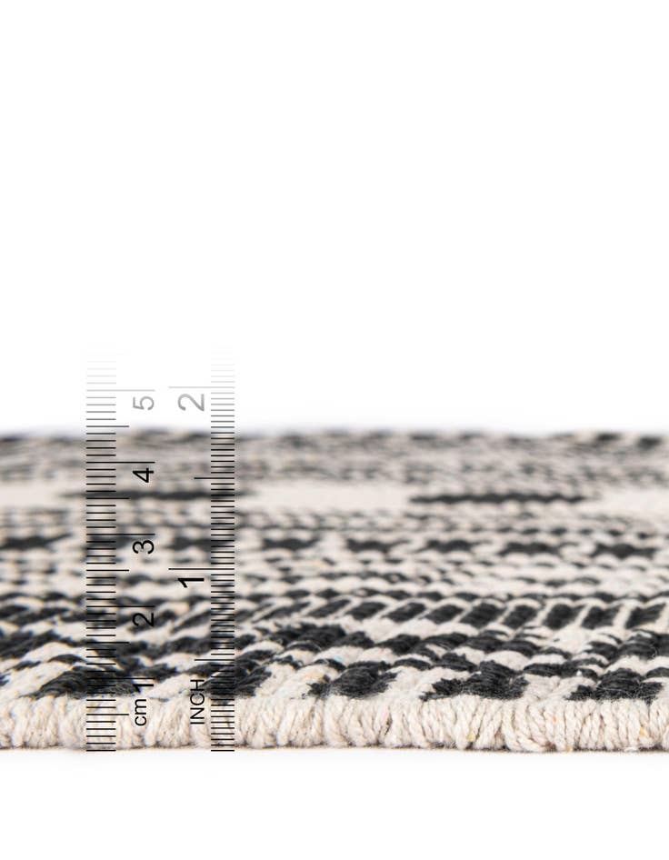 Detail image of  7' 10 x 7' 10  Hand Braided Chindi Cotton Square Rug