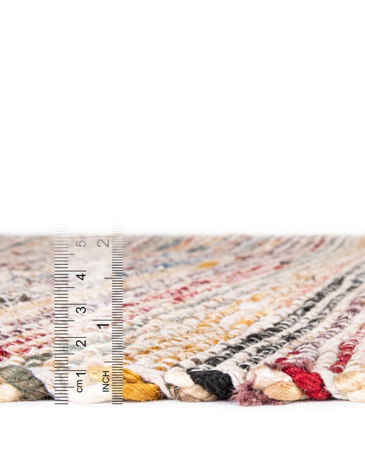 Detail image of  7' 10 x 7' 10  Hand Woven Chunky Jute Square Rug