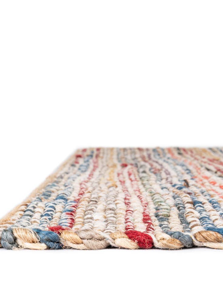 Detail image of  7' 10 x 7' 10  Hand Woven Chunky Jute Square Rug