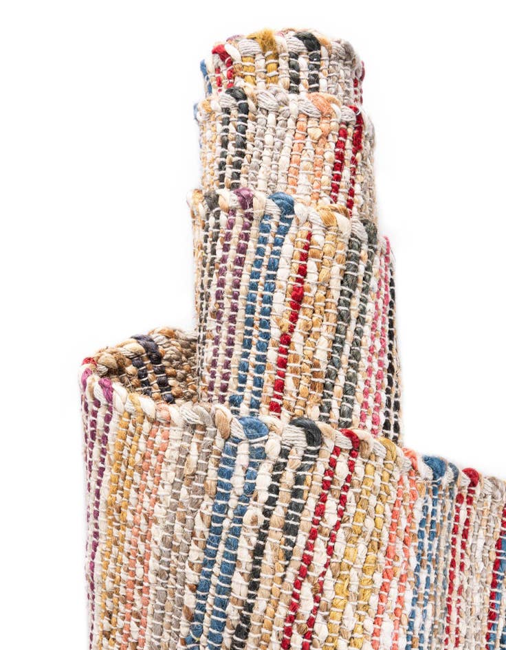 Detail image of  7' 10 x 7' 10  Hand Woven Chunky Jute Square Rug