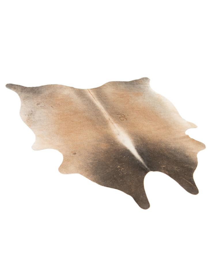Detail image of  5' 2 x 5' 6 Cowhide Leather Square Rug