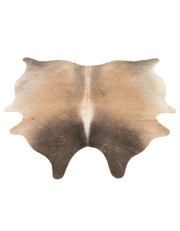 Detail image of  5' 2 x 5' 6 Cowhide Leather Square Rug