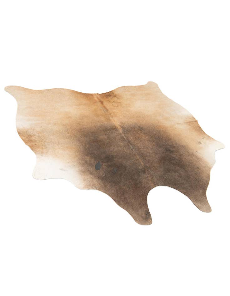 Detail image of  4' 4 x 4' 9 Cowhide Leather Square Rug