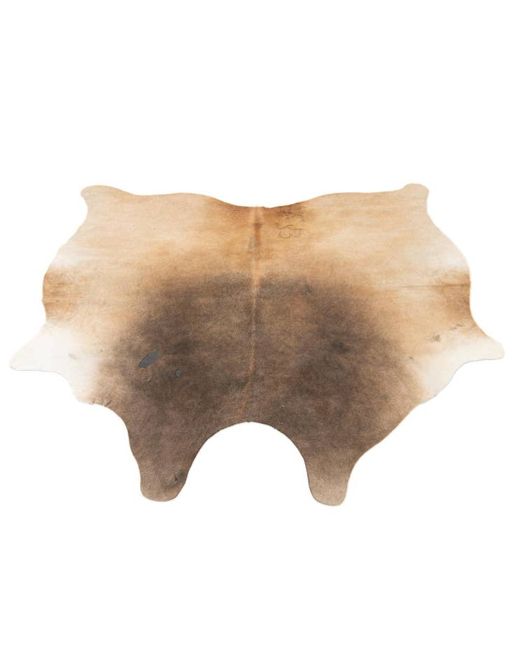 Detail image of  4' 4 x 4' 9 Cowhide Leather Square Rug