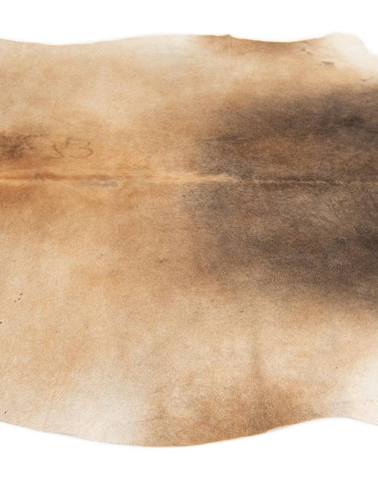 Detail image of  4' 4 x 4' 9 Cowhide Leather Square Rug