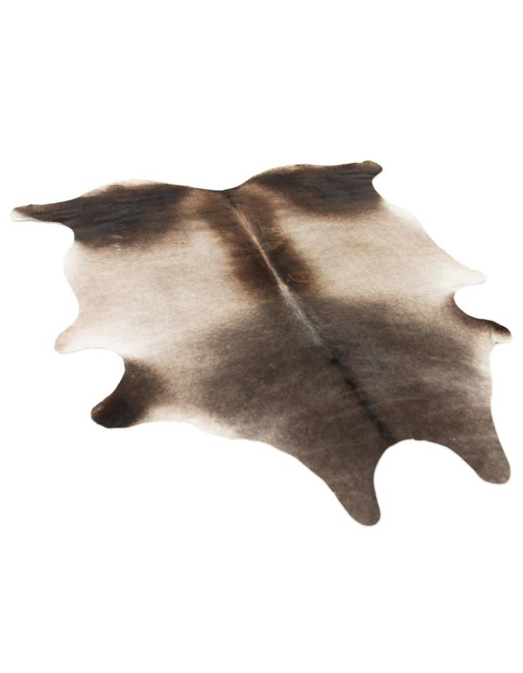 Detail image of  5' 8 x 6' 2 Cowhide Leather Square Rug