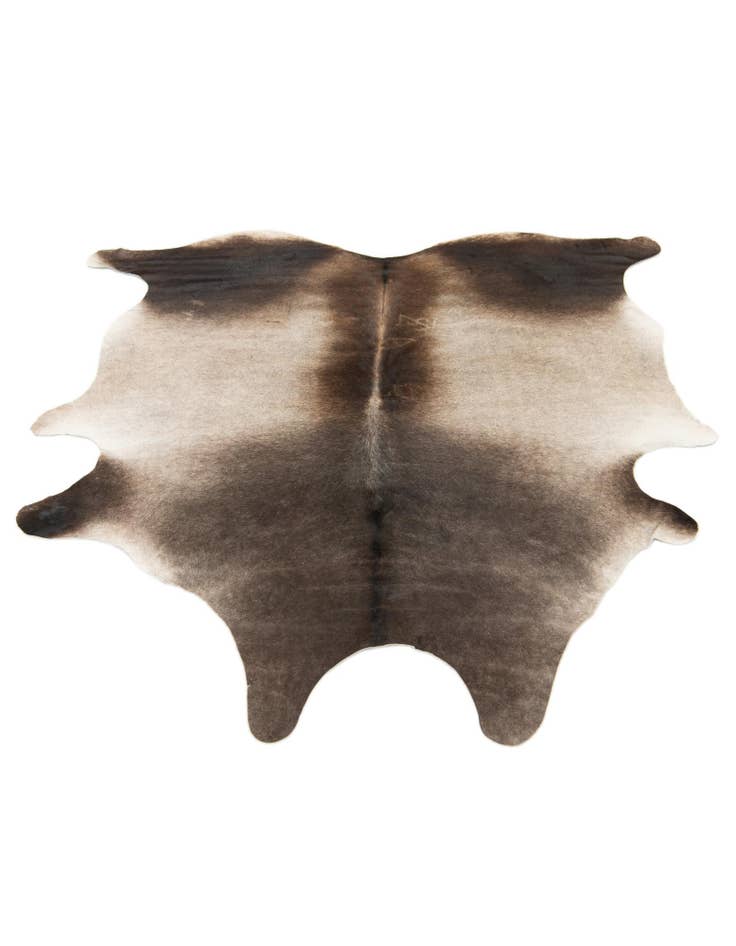 Detail image of  5' 8 x 6' 2 Cowhide Leather Square Rug