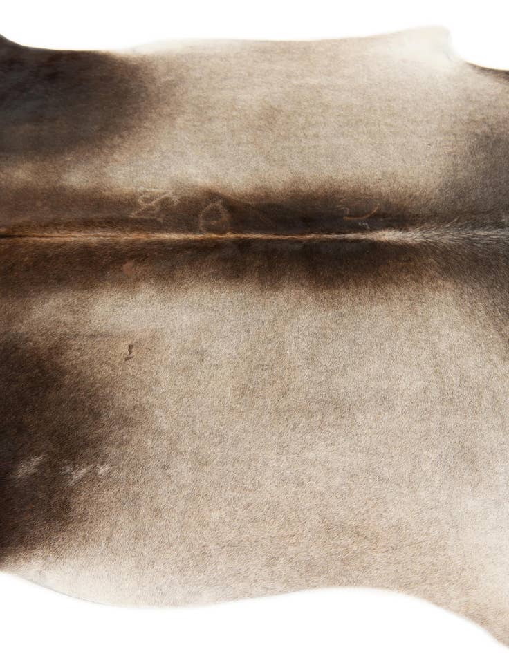 Detail image of  5' 8 x 6' 2 Cowhide Leather Square Rug