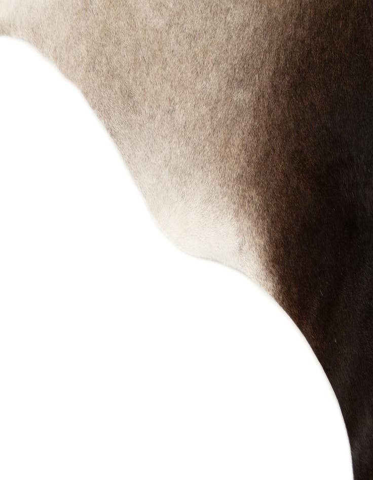 Detail image of  5' 8 x 6' 2 Cowhide Leather Square Rug