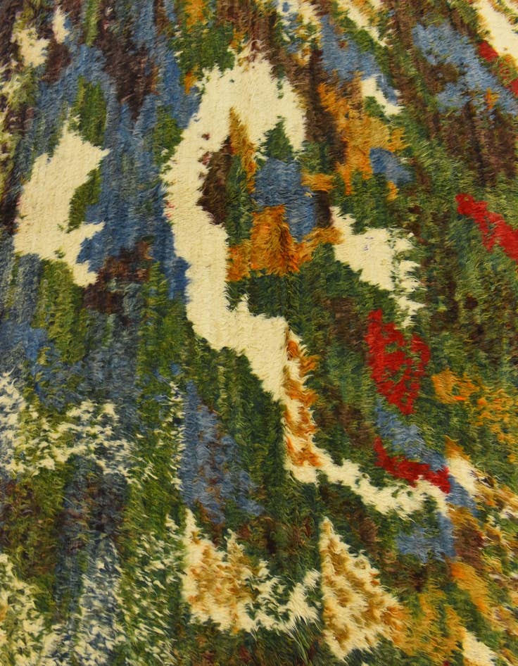 Detail image of  5' 10 x 7' 5  Hand Knotted Darya Wool Square Rug