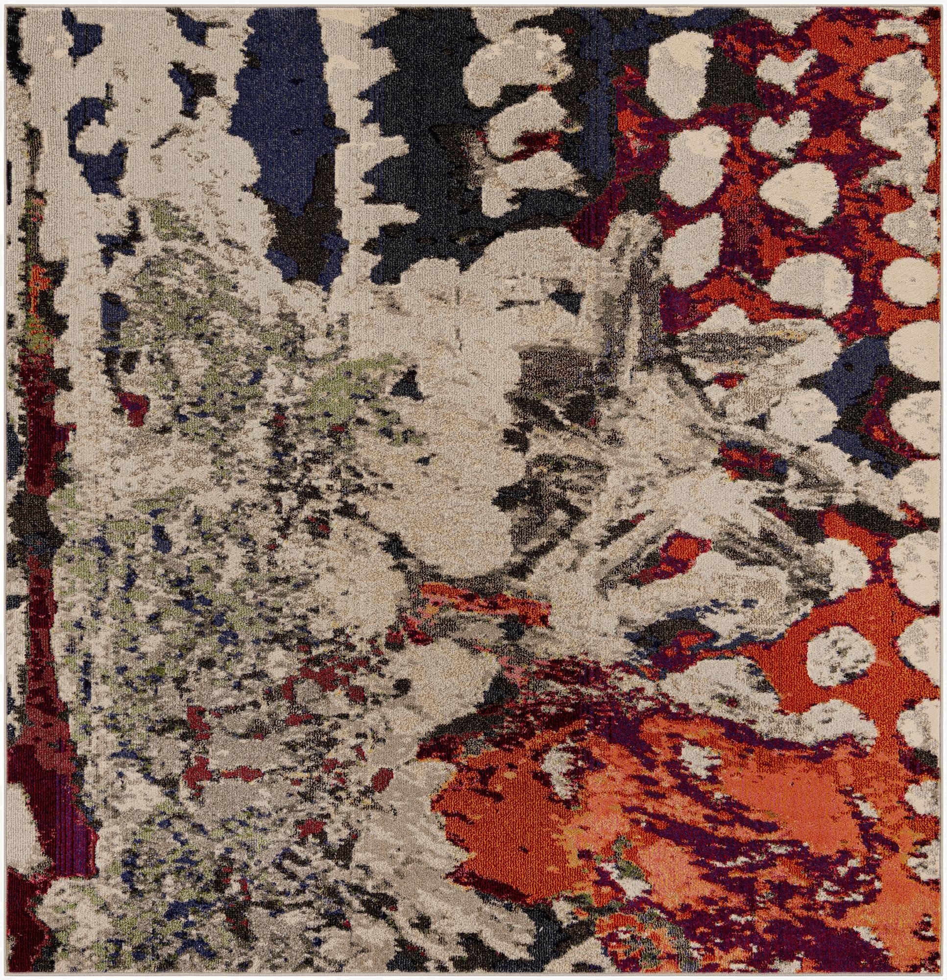  7' 10 x 7' 10  Washable Haerfest Square Rug