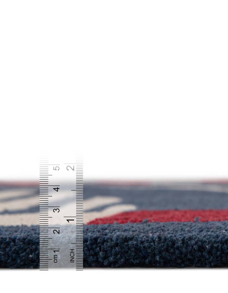 Detail image of  4' 1 x 4' 1 Handtufted Wool Square Rug