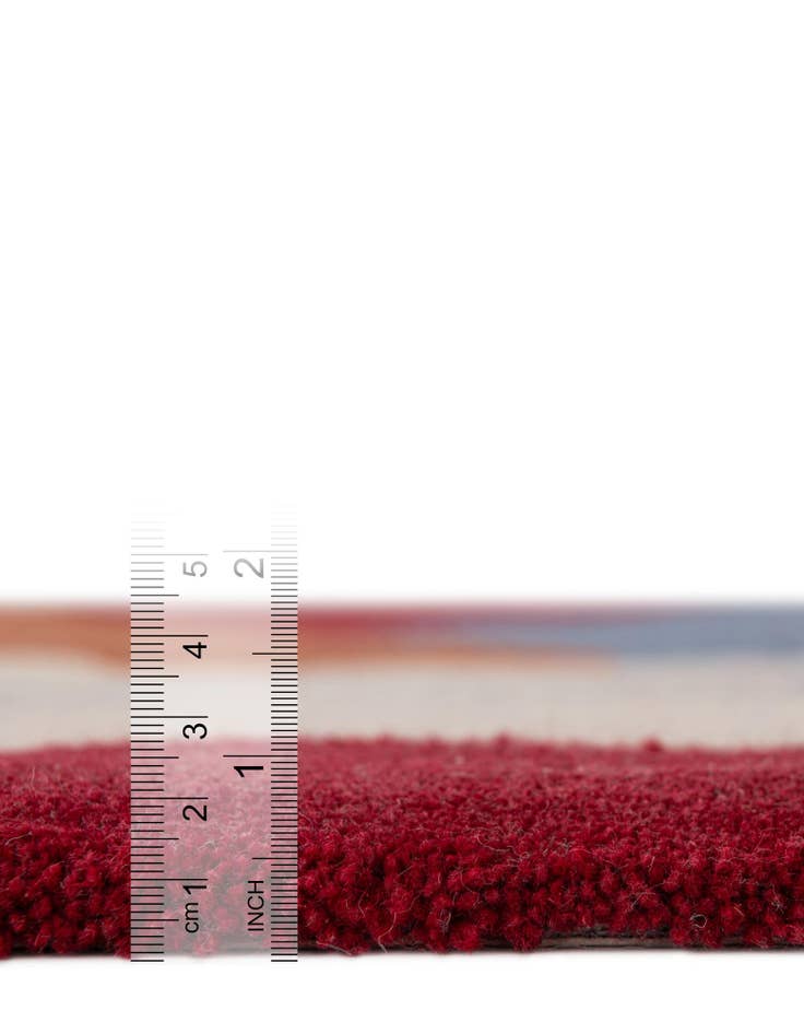 Detail image of  5' 1 x 5' 1 Handtufted Wool Square Rug