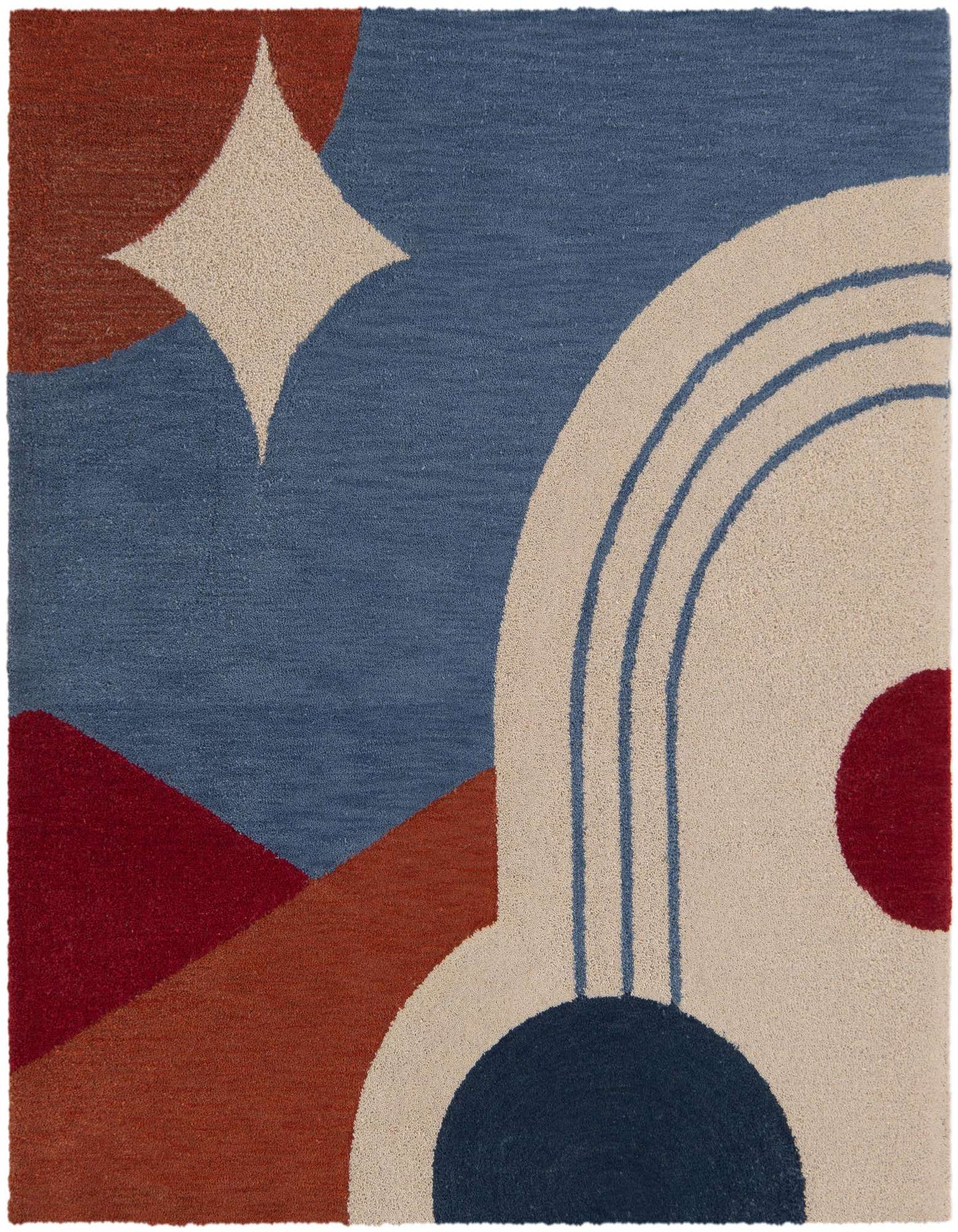 Primary image  8' x 8' Handtufted Wool Square Rug