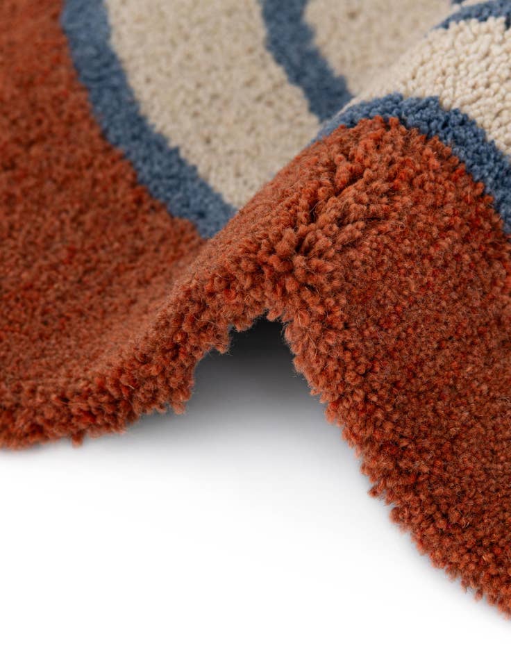 Detail image of  4' 1 x 4' 1 Handtufted Wool Square Rug