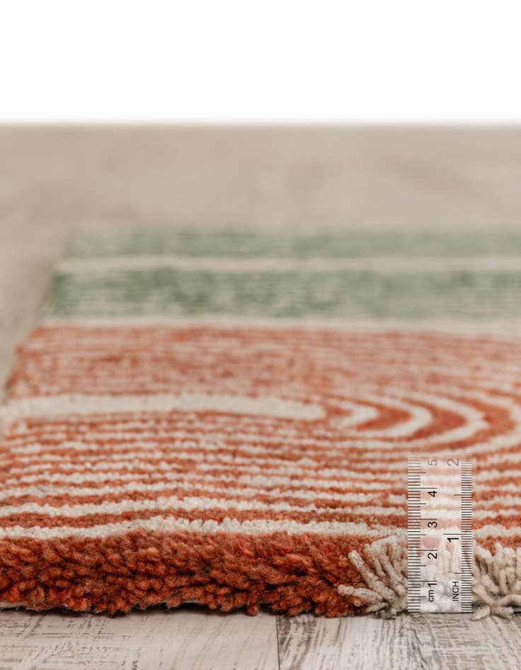 Detail image of  6' 1 x 6' 1 Handtufted Wool Square Rug