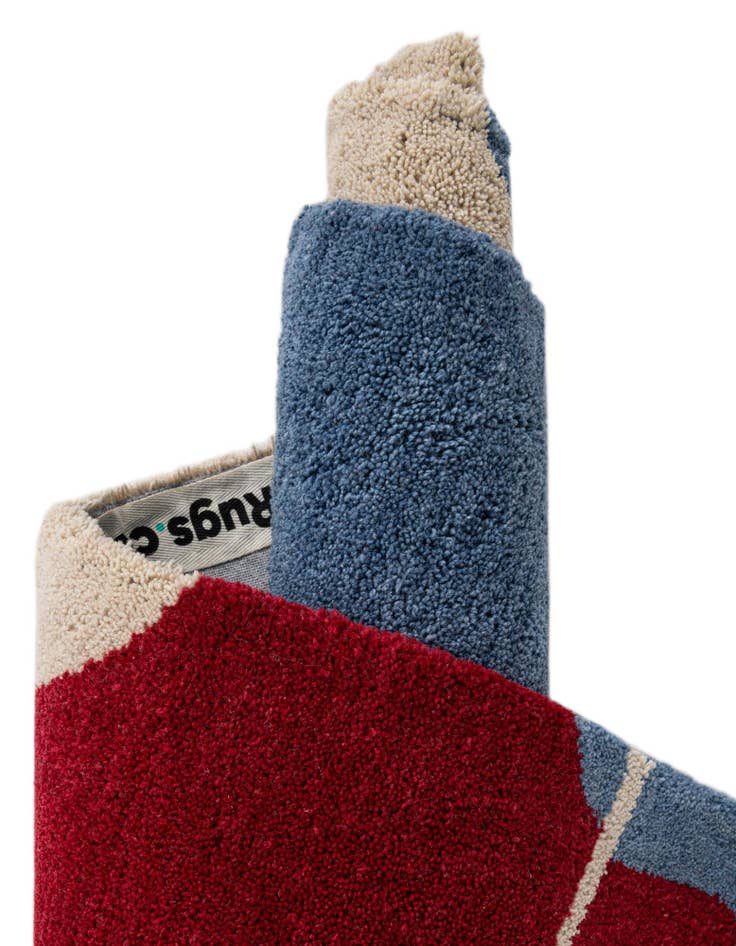 Detail image of  6' 1 x 6' 1 Handtufted Wool Square Rug