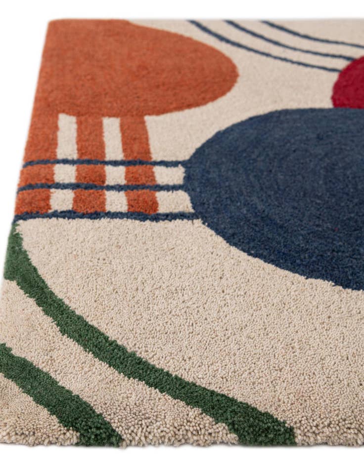 Detail image of  8' x 8' Handtufted Wool Square Rug