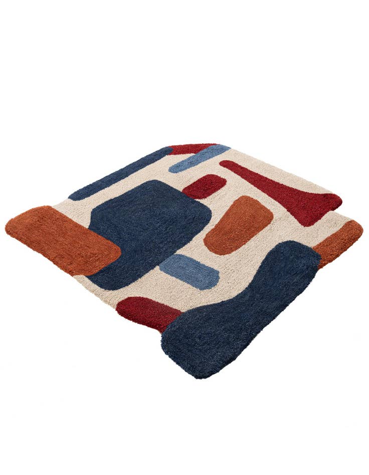 Detail image of  4' x 4' Handtufted Wool Square Rug