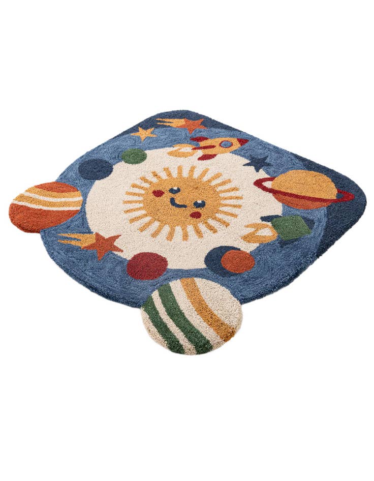 Detail image of  3' 3 x 3' 3 Handtufted Wool Square Rug