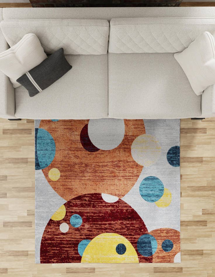 Detail image of  7' 10 x 7' 10 Kamala Washable Square Rug