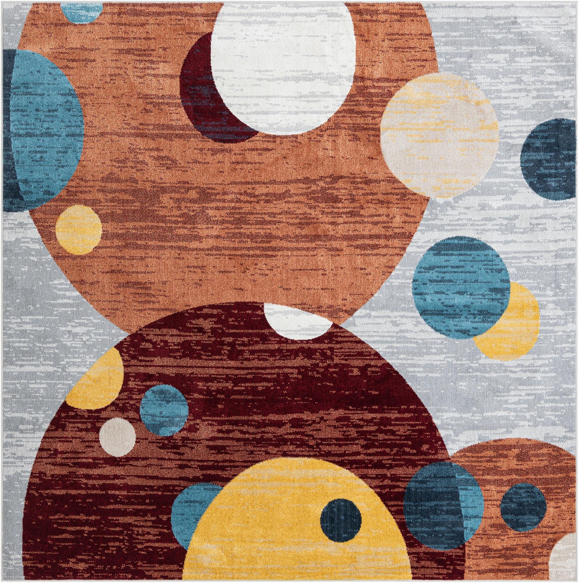  7' 10 x 7' 10 Kamala Washable Square Rug