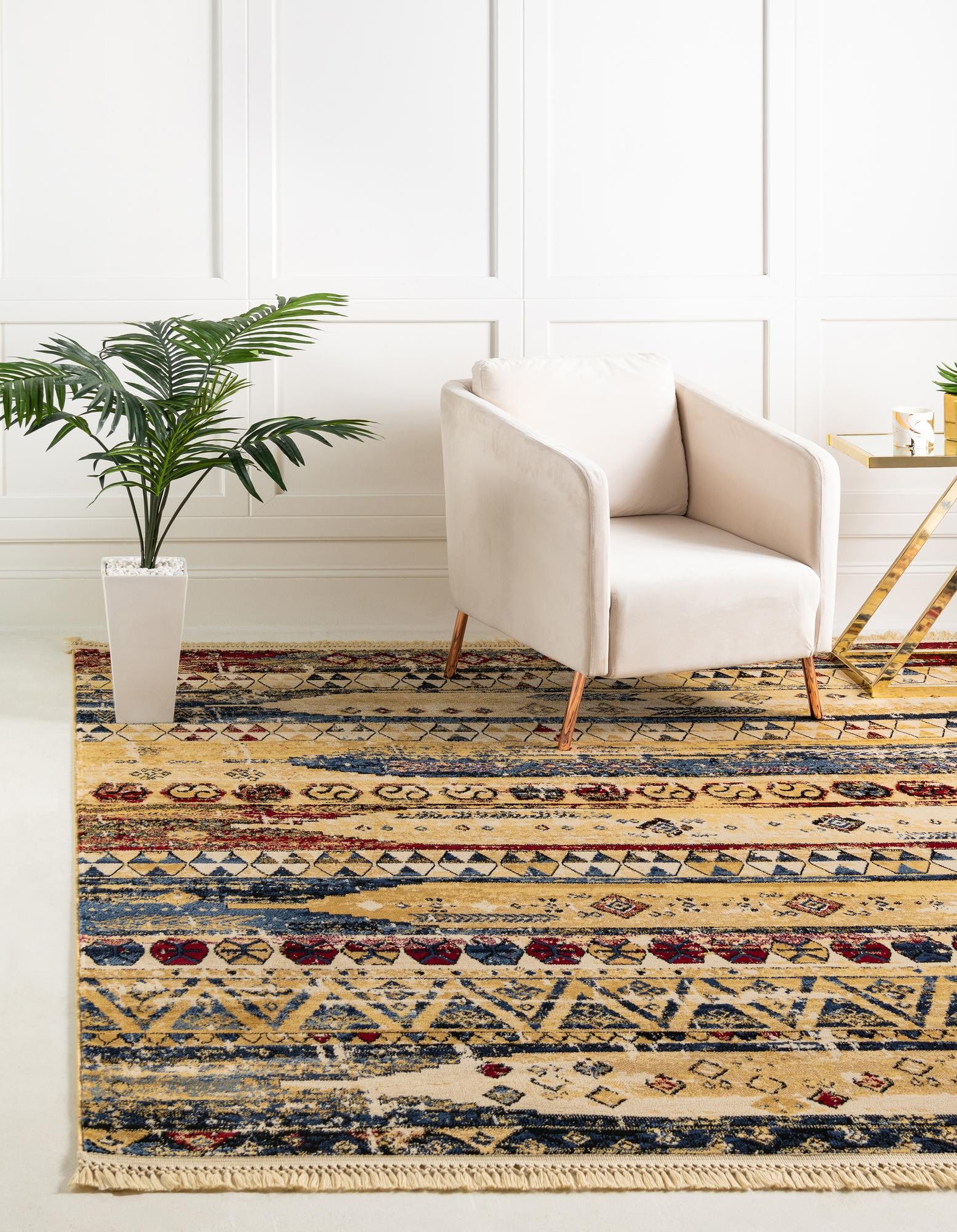 Multicolor 8' x 8' Kennedy Square Rug | Rugs.com