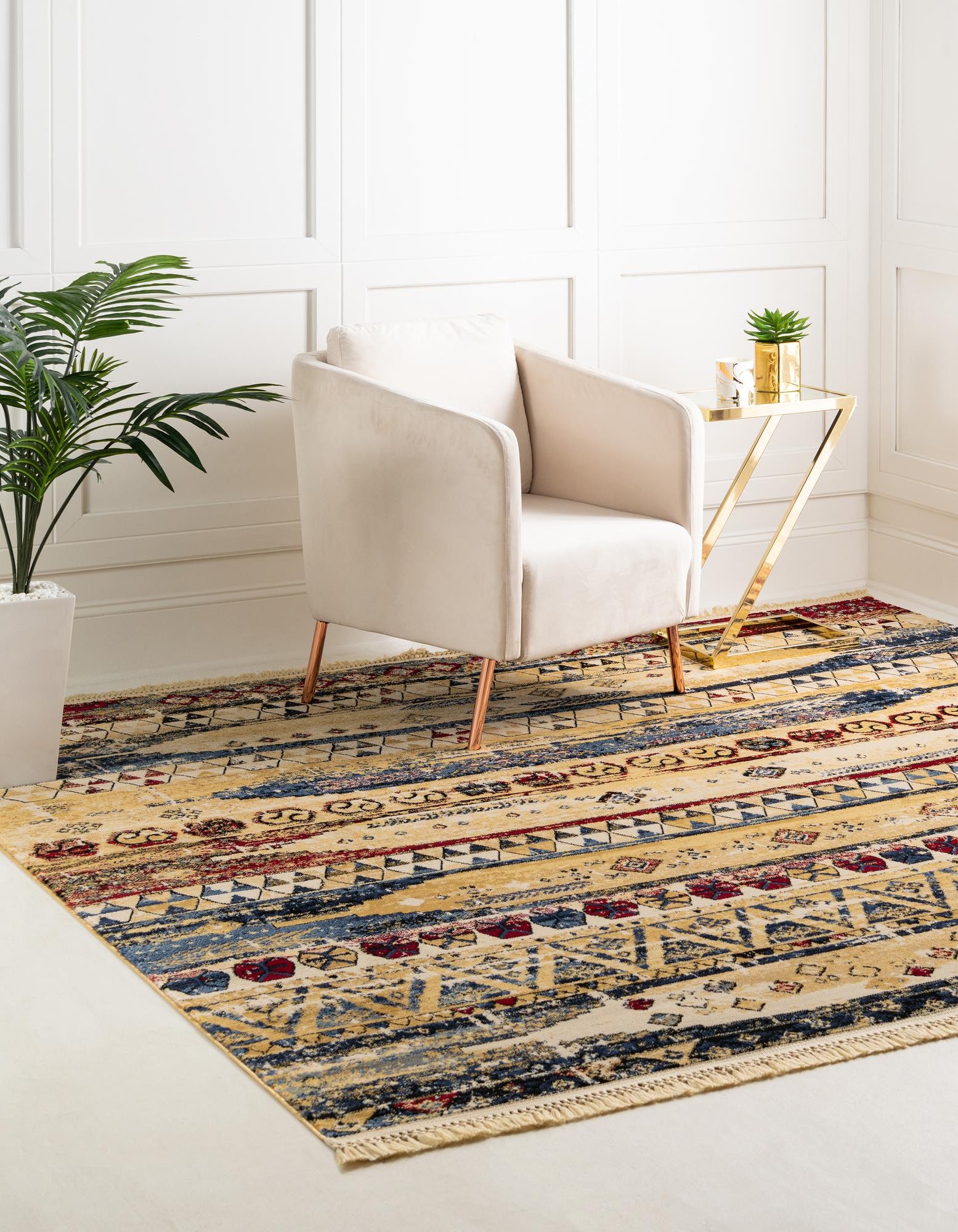 Multicolor 8' x 8' Kennedy Square Rug | Rugs.com