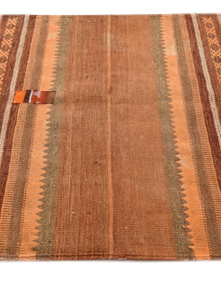 Detail image of  3' 5 x 3' 7  Hand Woven Kilim Fars Wool Square Rug