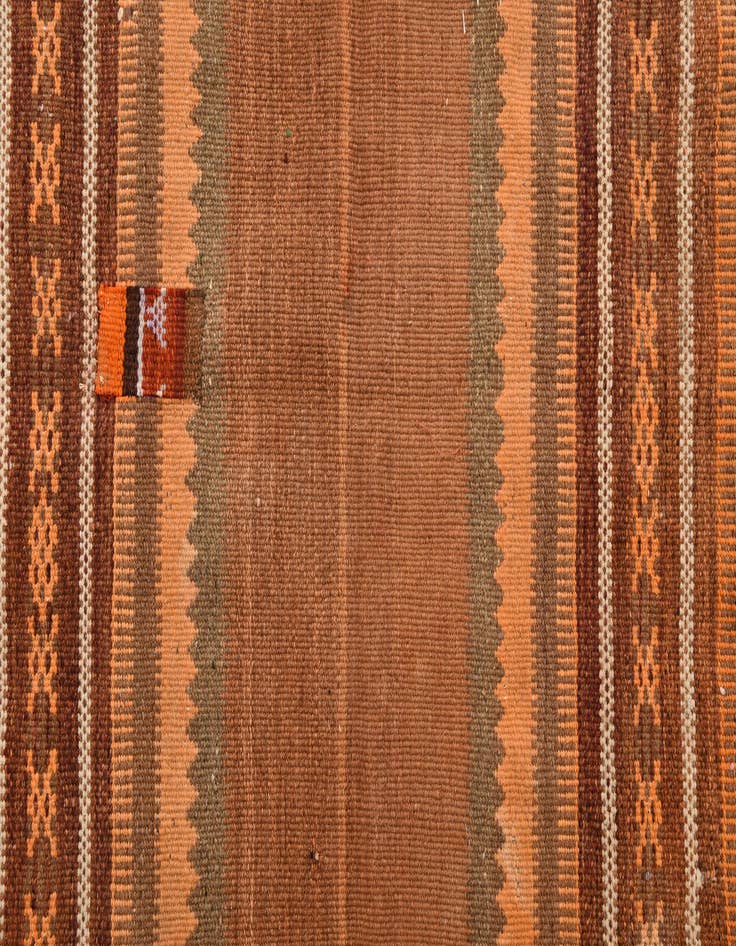 Detail image of  3' 5 x 3' 7  Hand Woven Kilim Fars Wool Square Rug