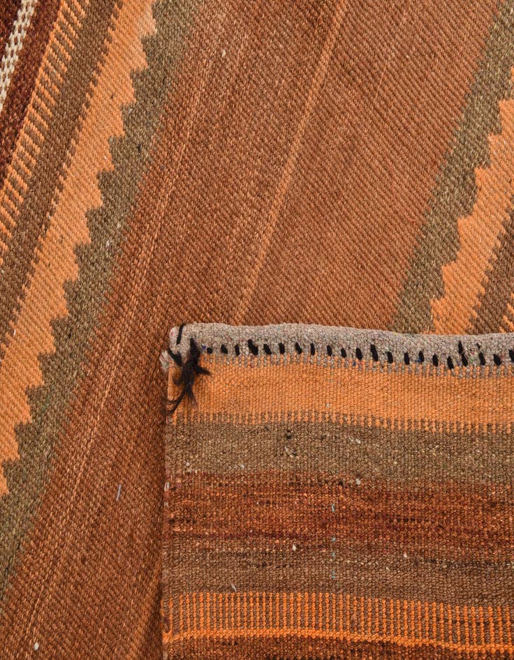 Detail image of  3' 5 x 3' 7  Hand Woven Kilim Fars Wool Square Rug