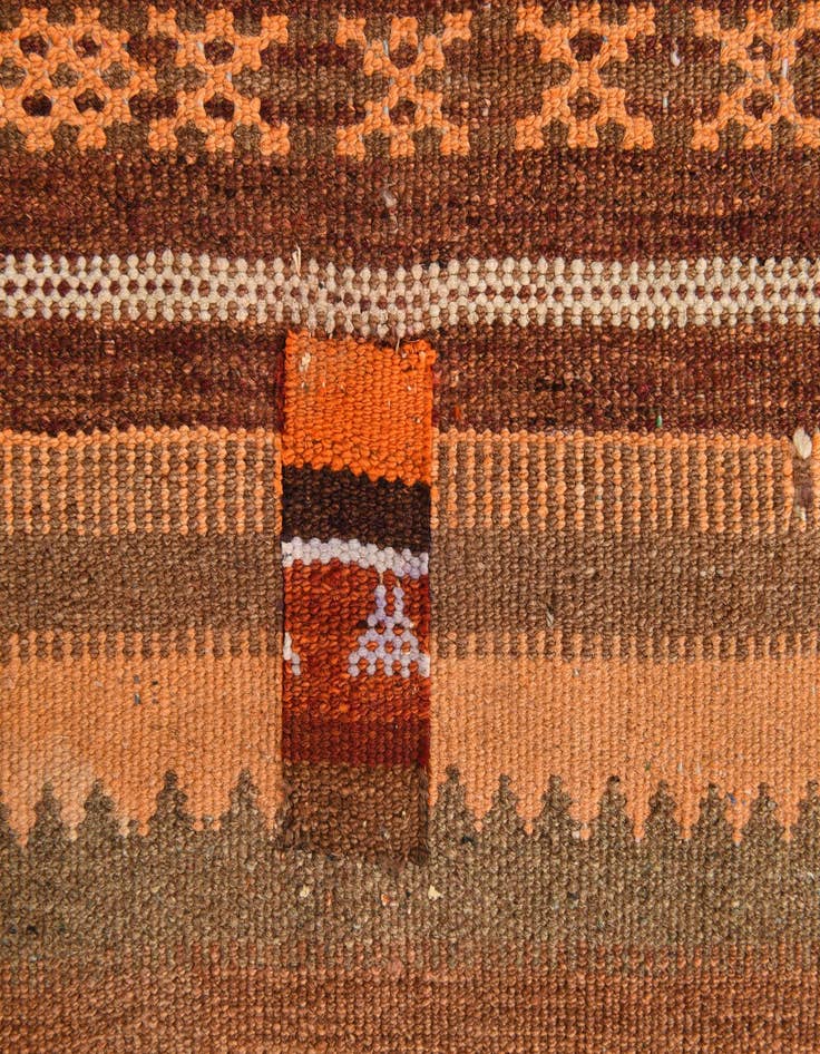 Detail image of  3' 5 x 3' 7  Hand Woven Kilim Fars Wool Square Rug