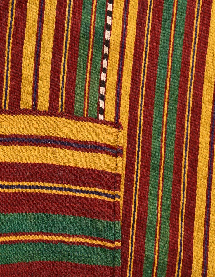 Detail image of  6' 7 x 6' 9  Hand Woven Kilim Fars Wool Square Rug
