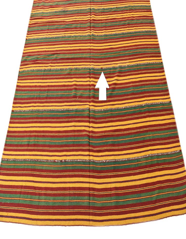 Detail image of  6' 7 x 6' 9  Hand Woven Kilim Fars Wool Square Rug