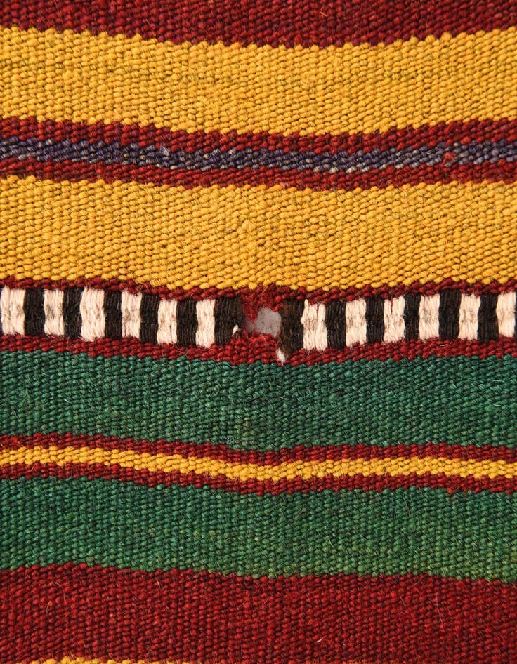 Detail image of  6' 7 x 6' 9  Hand Woven Kilim Fars Wool Square Rug