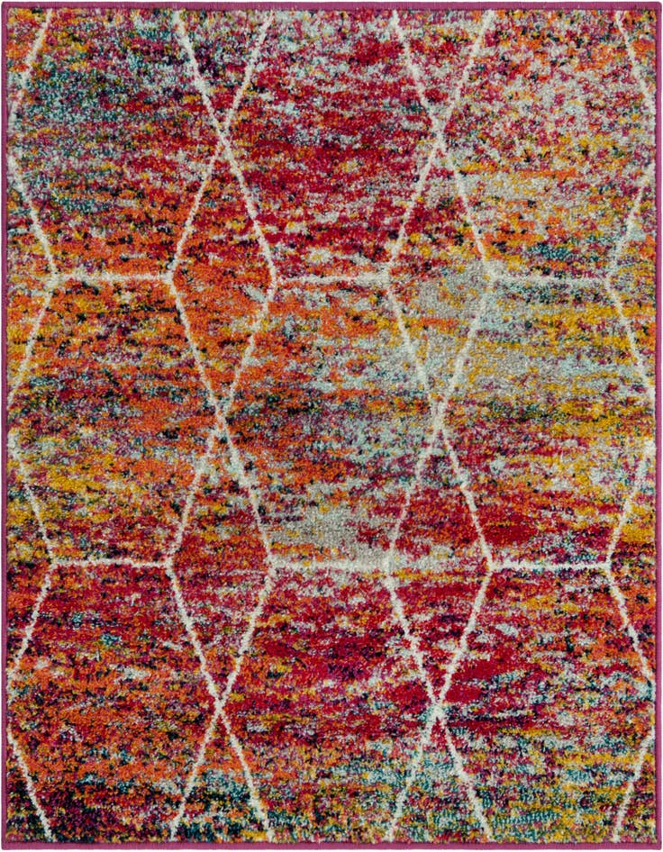 Detail image of  3' x 3' Lattice Frieze Square Rug