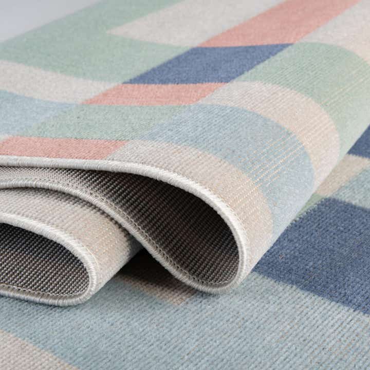 Multicolor 8' x 8' Lotus Square Rug | Rugs.com