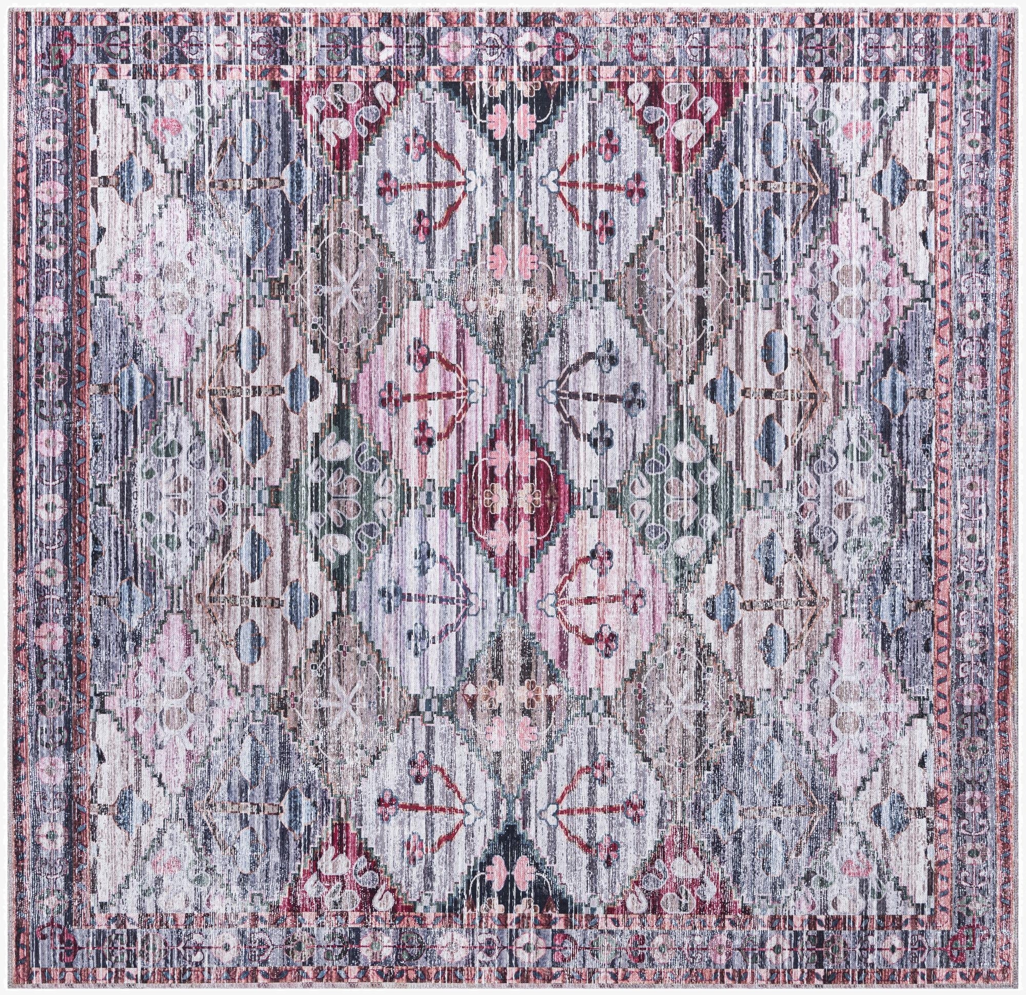  7' 10 x 7' 10  Washable Mangata Square Rug