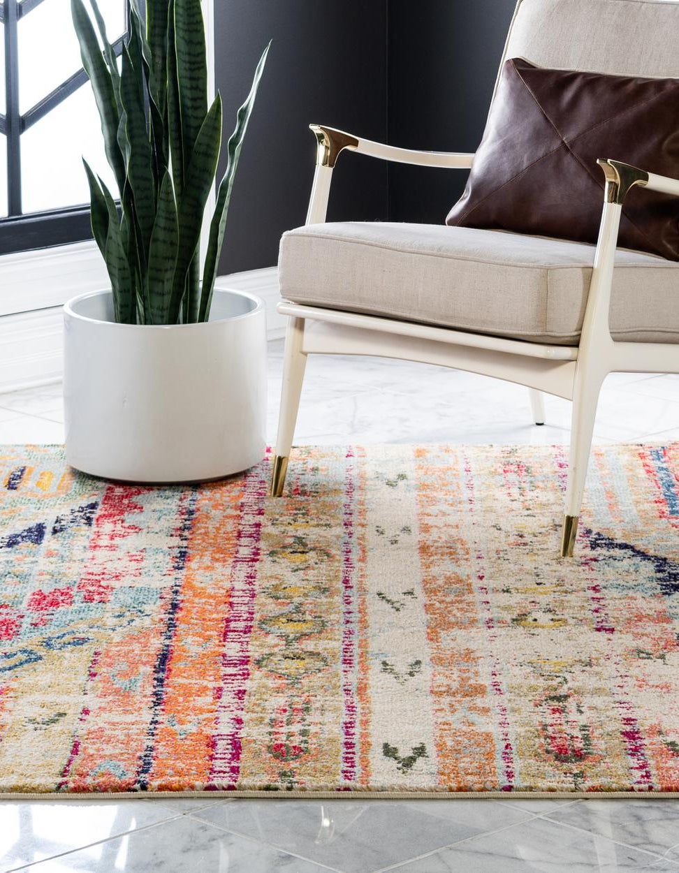 Multicolor 6' x 6' Mesa Square Rug | Rugs.com