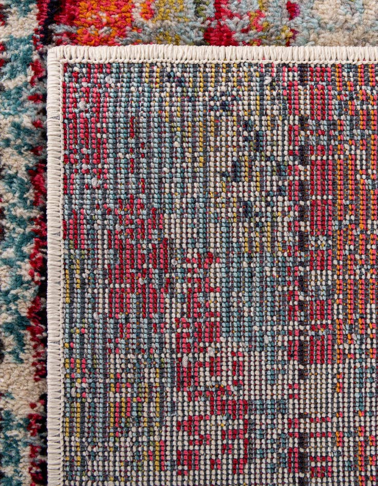 Detail image of  5' x 5'  Washable Mesa Square Rug