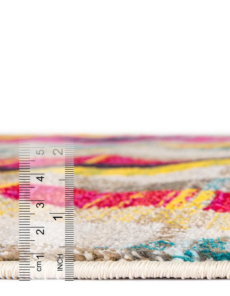 Detail image of  6' x 6'  Washable Mesa Square Rug