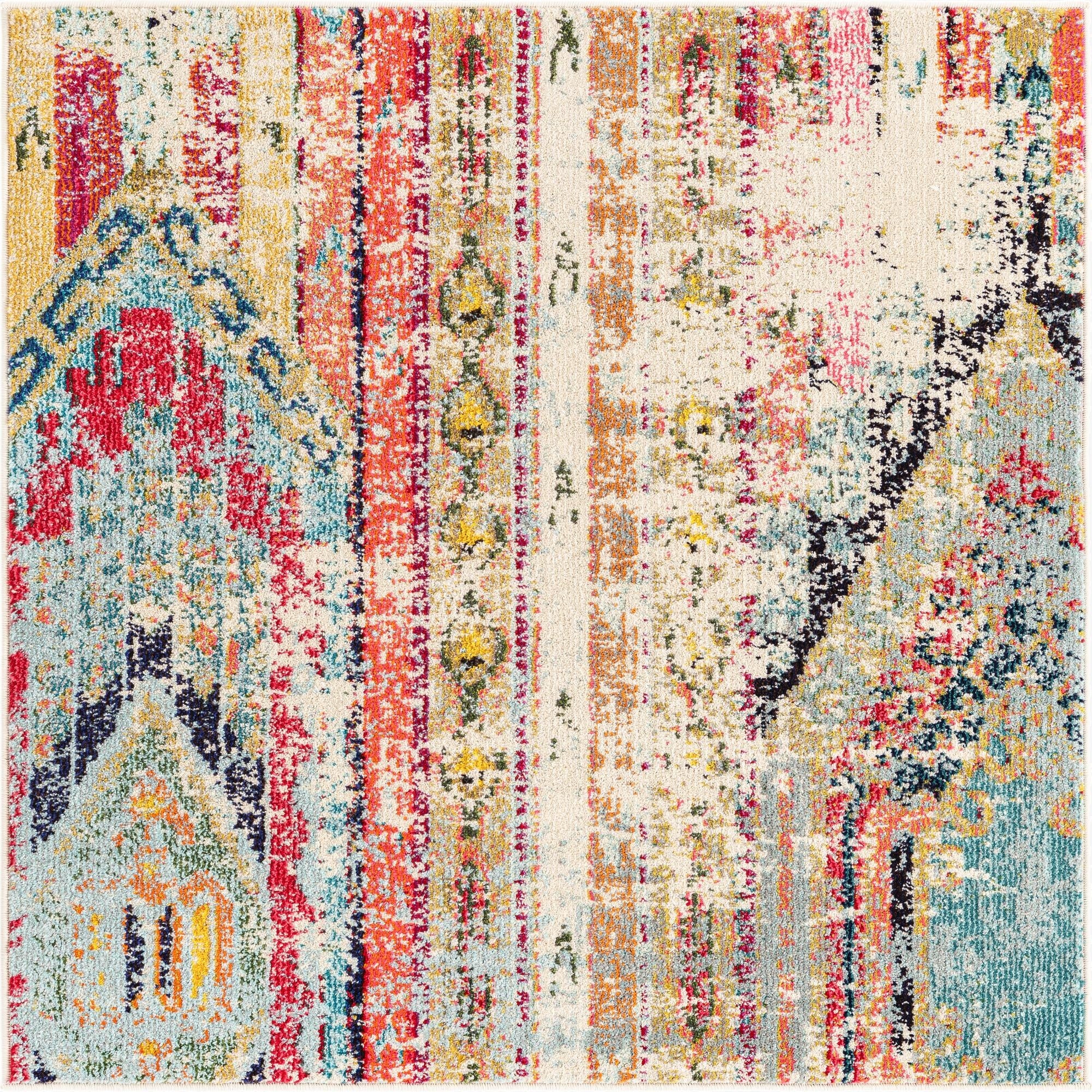  4' x 4'  Washable Mesa Square Rug