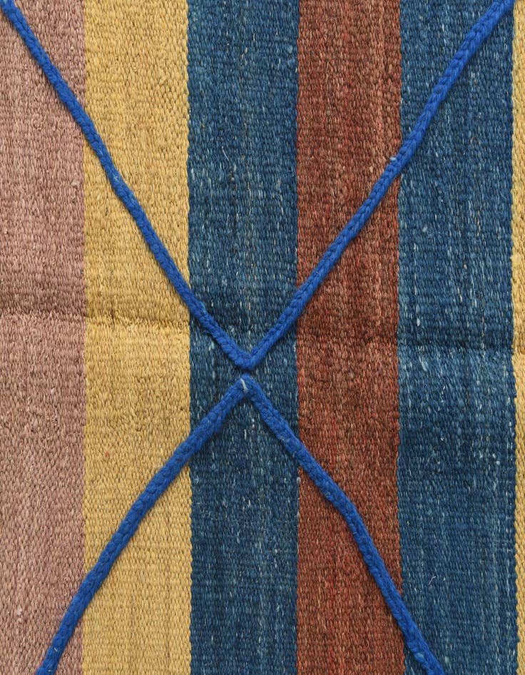 Detail image of  11' x 12' 3  Hand Knotted Moroccan Wool Square Rug