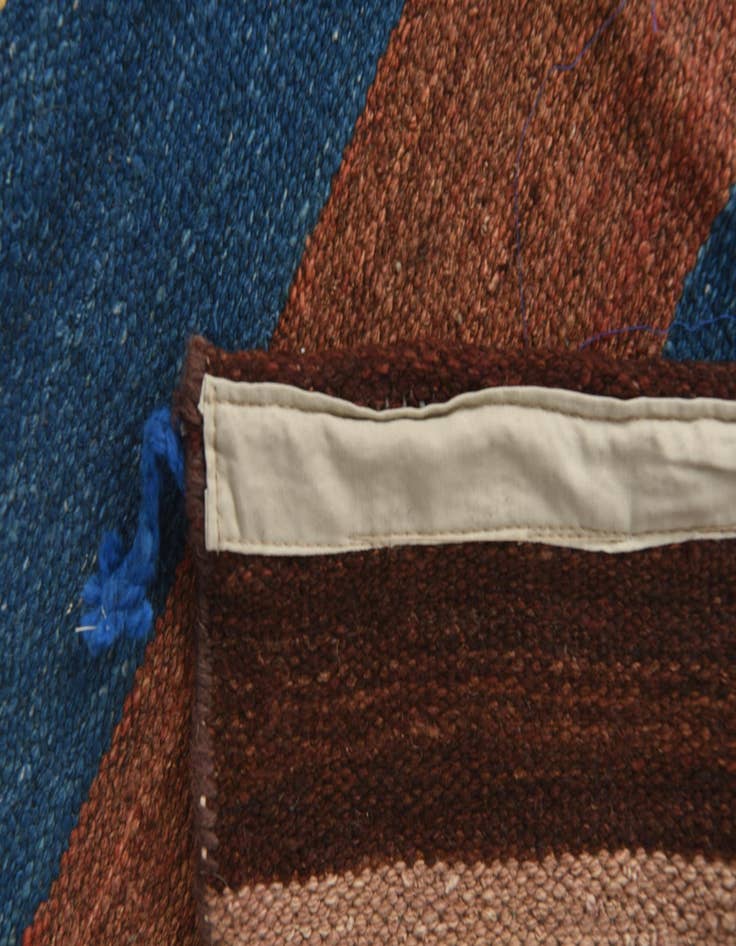 Detail image of  11' x 12' 3  Hand Knotted Moroccan Wool Square Rug